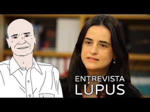 A reumatologista Ana Luisa Calich com o texto "entrevista lúpus".