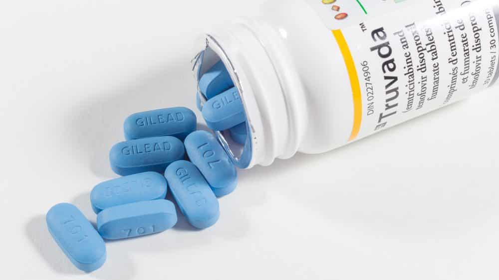 Profilaxia pré-exposição | Artigo frasco de medicamento usado como profilaxia pré-exposição ao HIV