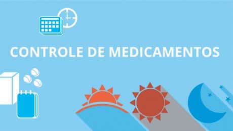 Miniatura de material que ajuda a organizar a tomada de medicamentos com texto