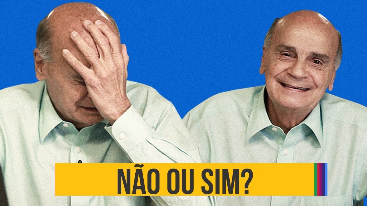 Dr. Drauzio à esquerd com a mão no rosto expressando vergonha e à direita sorrindo.