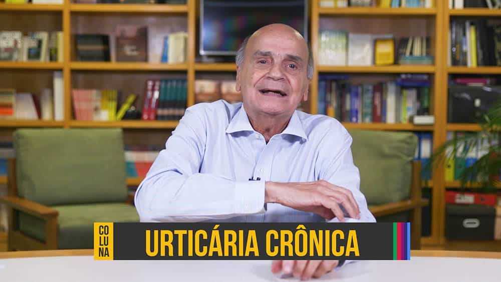 Urticária crônica espontânea | Coluna #114 Dr. Drauzio e, abaixo, o texto "urticária crônica".
