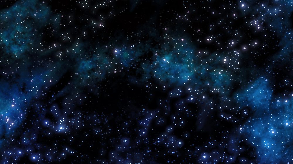 céu com estrelas e nebulosas. Evolução do homo sapiens é fruto de eventos aleatórios